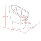 Fauteuil d'appoint Tilsy couleur ivoire 
