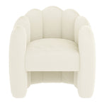 Fauteuil d'appoint Pandora couleur ivoire 