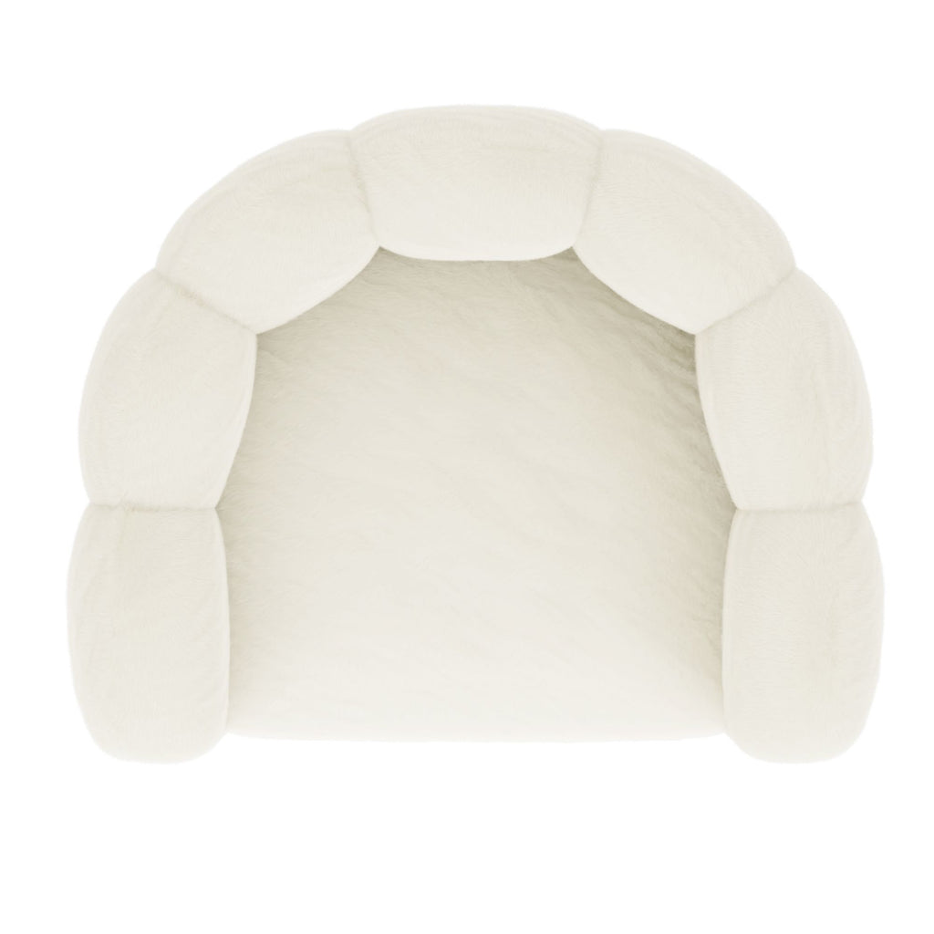 Fauteuil d'appoint Pandora couleur ivoire 