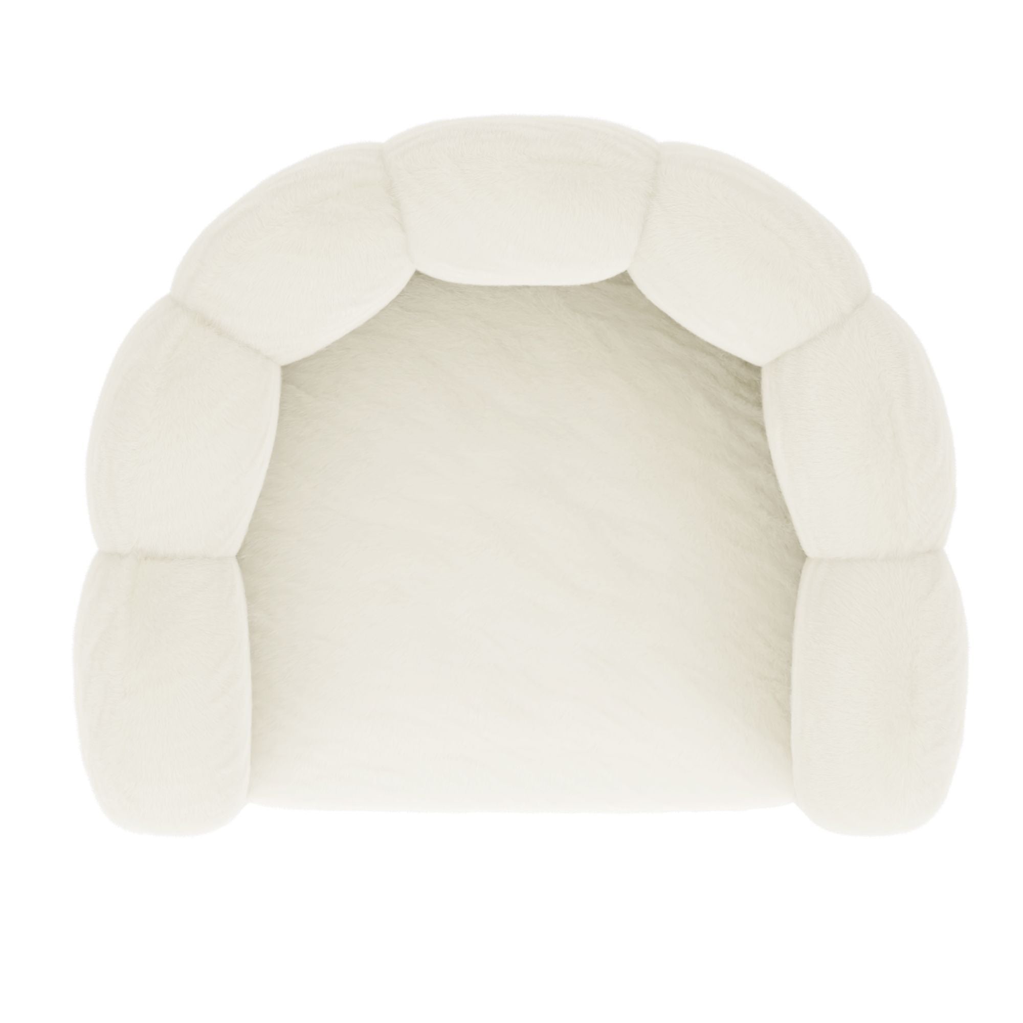 Fauteuil d'appoint Pandora couleur ivoire 