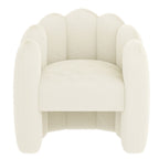 Fauteuil d'appoint Pandora couleur ivoire 