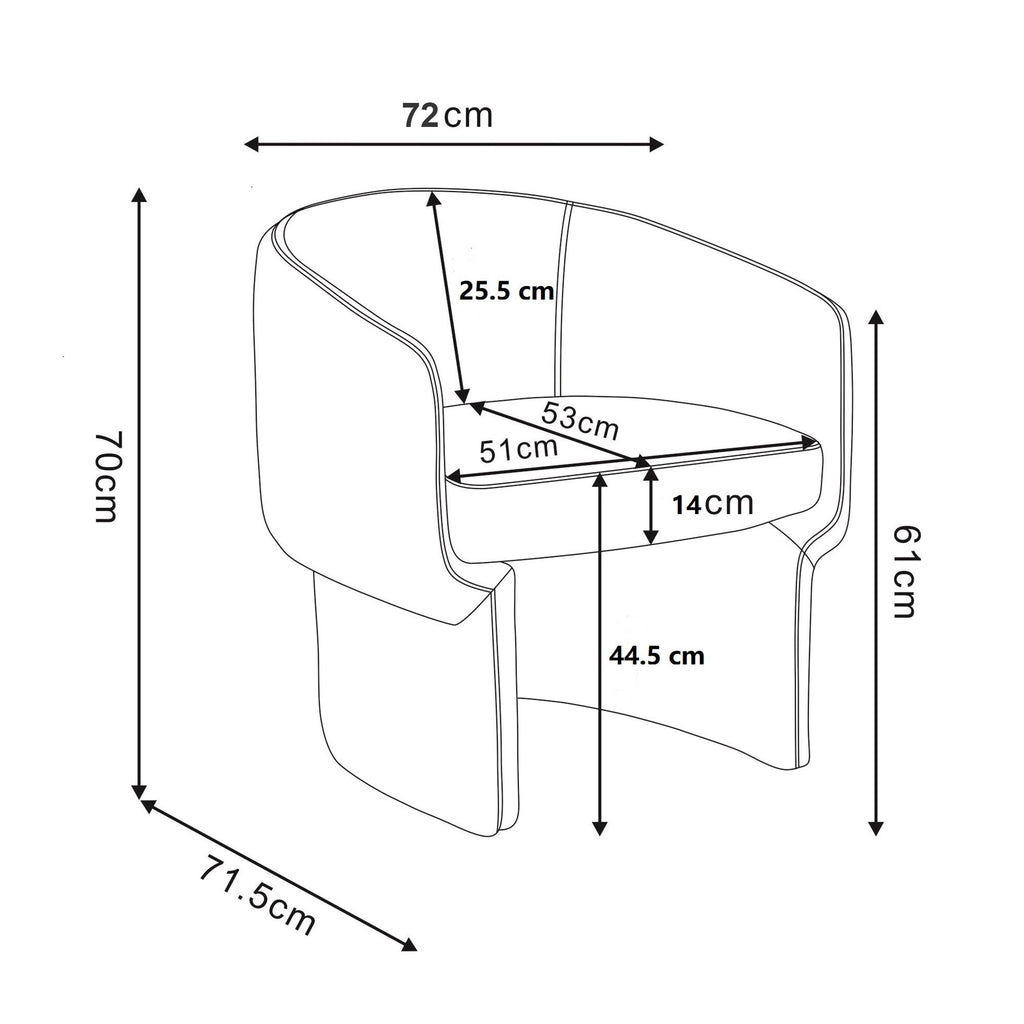 Fauteuil d'appoint Sheri 