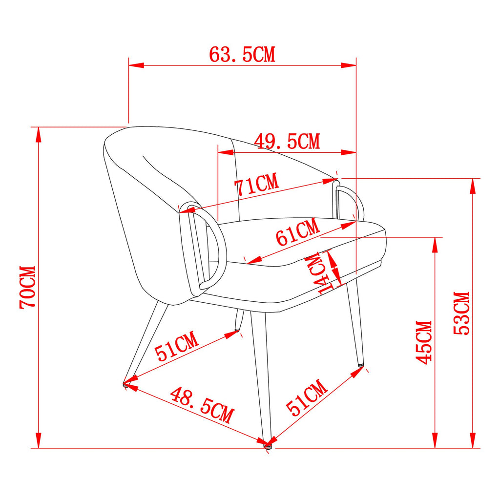 Fauteuil d'appoint Zita 