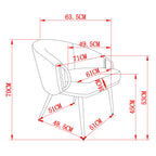 Fauteuil d'appoint Zita 