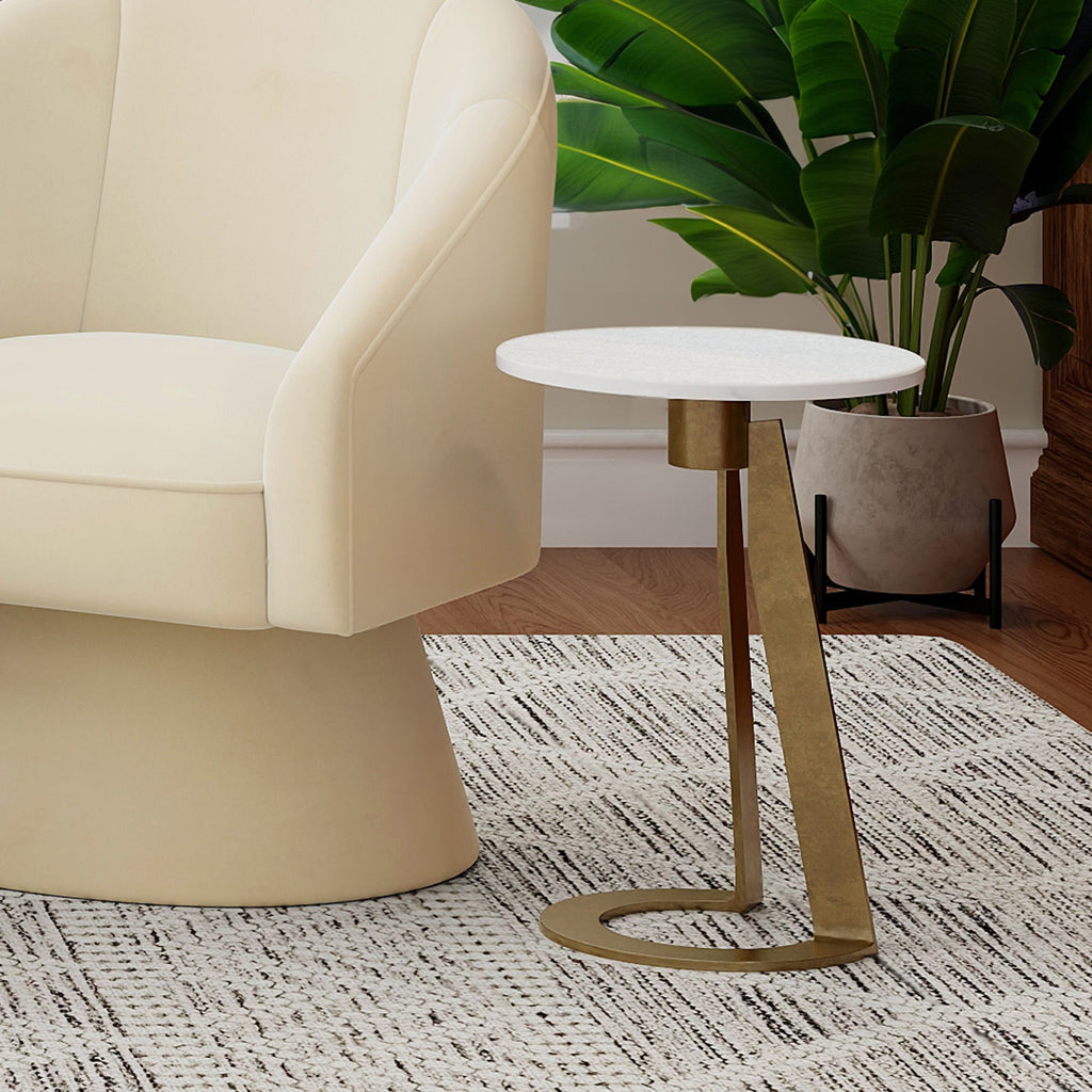 Devas Round Accent Table