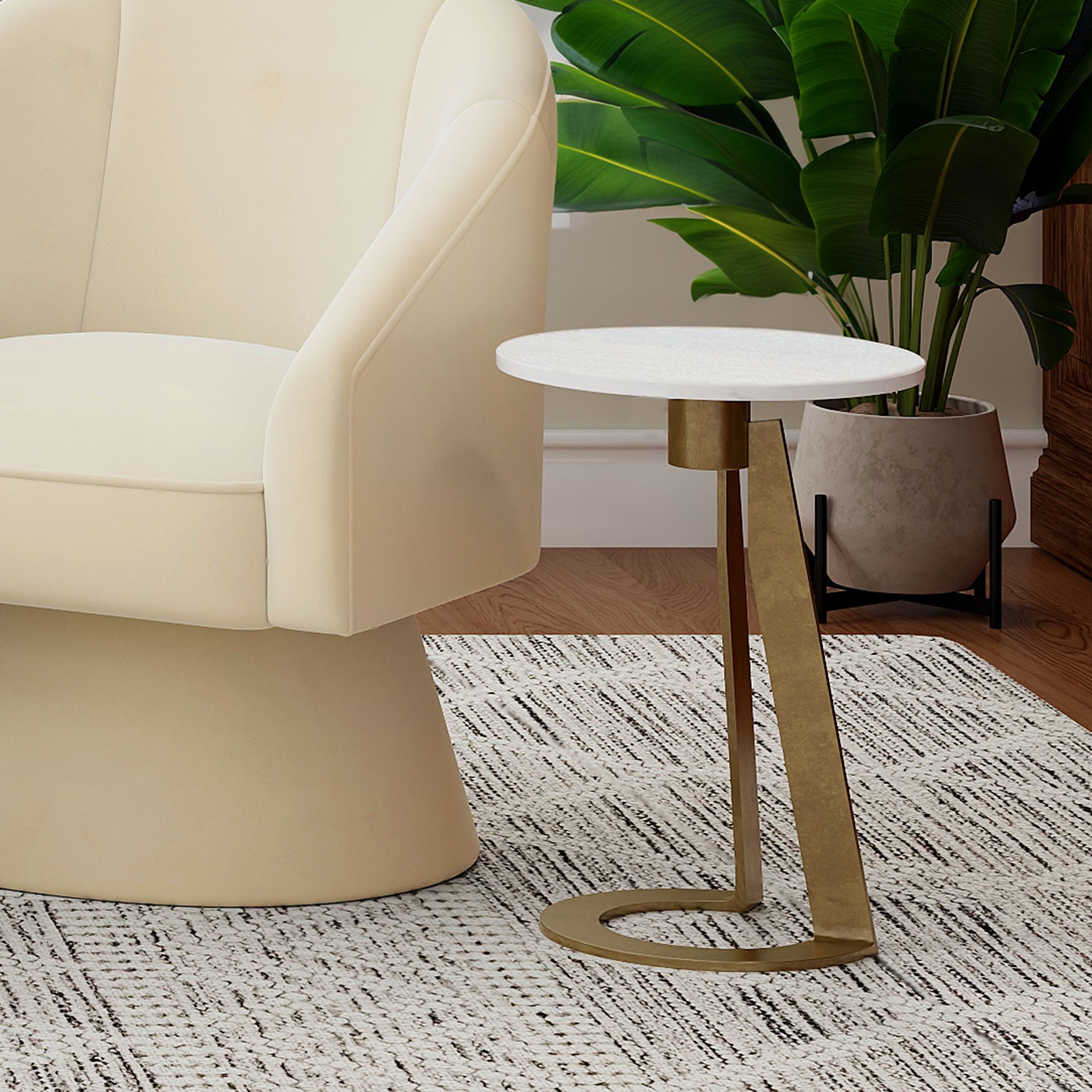 Devas Round Accent Table