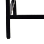 Ojas Accent Table in Natural Burnt and Black