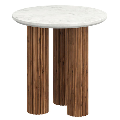 Jilsa Accent Table in Walnut and White