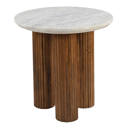 Jilsa Accent Table in Walnut and White