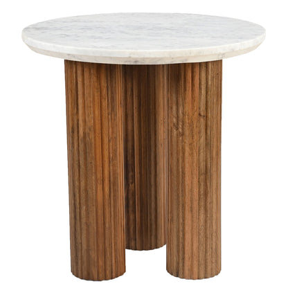 Jilsa Accent Table in Walnut and White