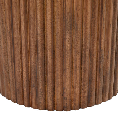 Jilsa Accent Table in Walnut and White