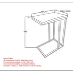 Jivin Accent Table in Natural and Black