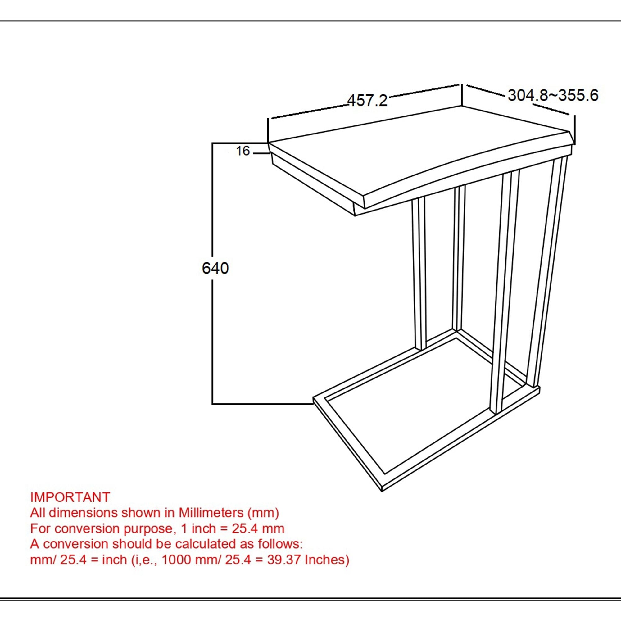 Jivin Accent Table in Natural and Black