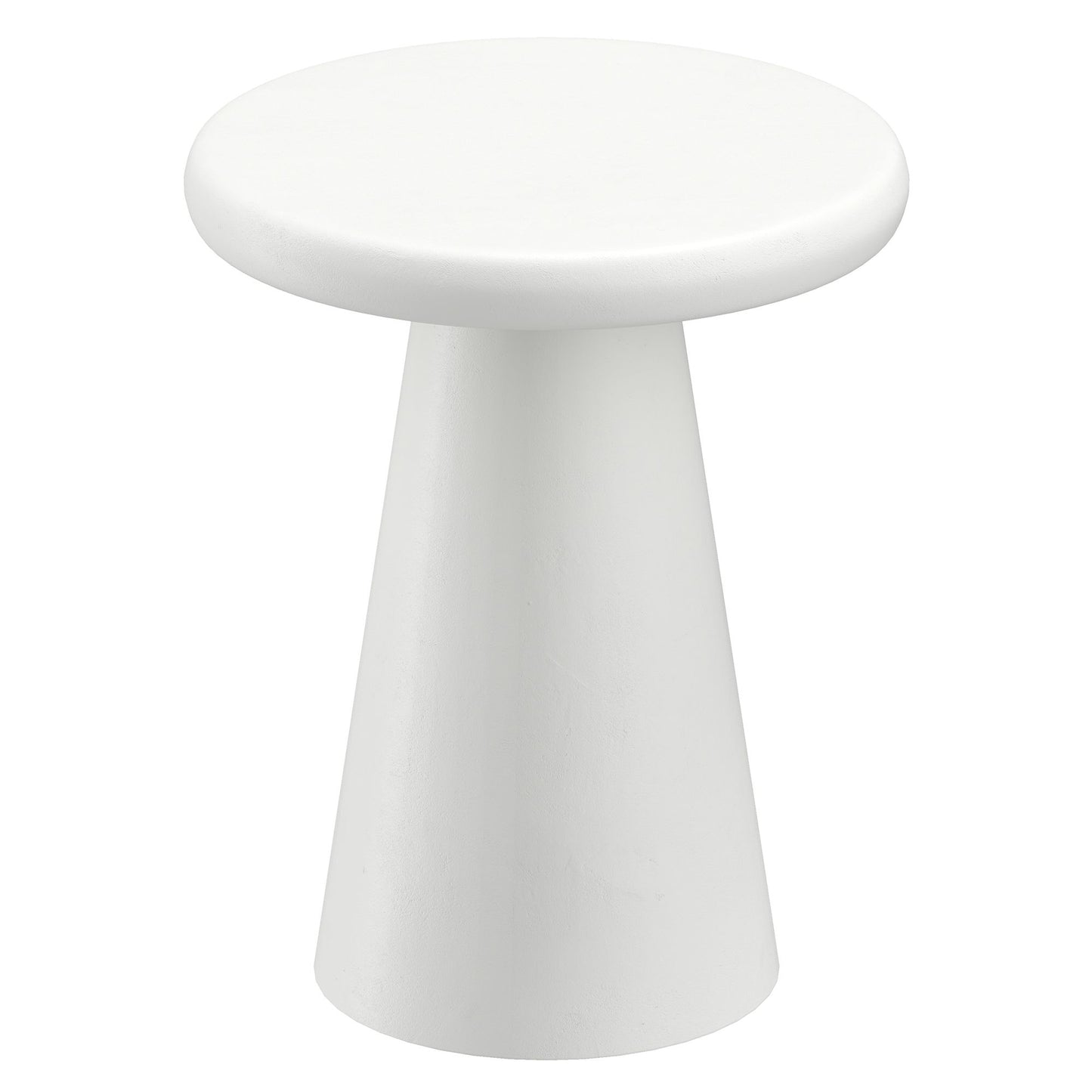 Galio Round Accent Table in White