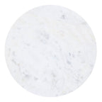 Alora Accent Table in Black and White and Brushed Gold