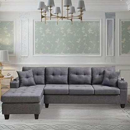 UPTOWN SECTIONAL SOFA GREY