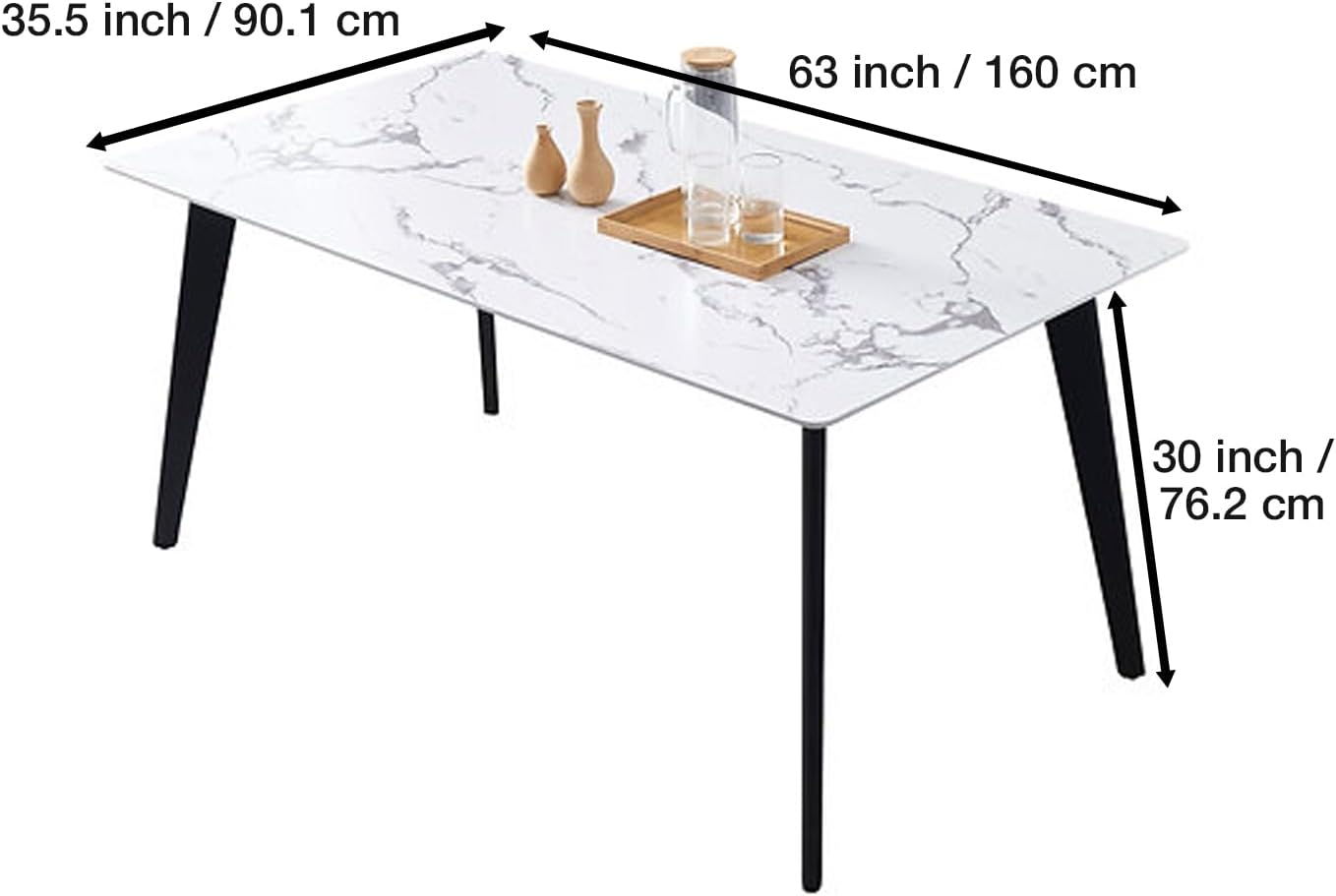 NINJA TABLE WITH 6 MADRID CHAIRS