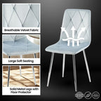 Delhi Modern Velvet Dining Chair