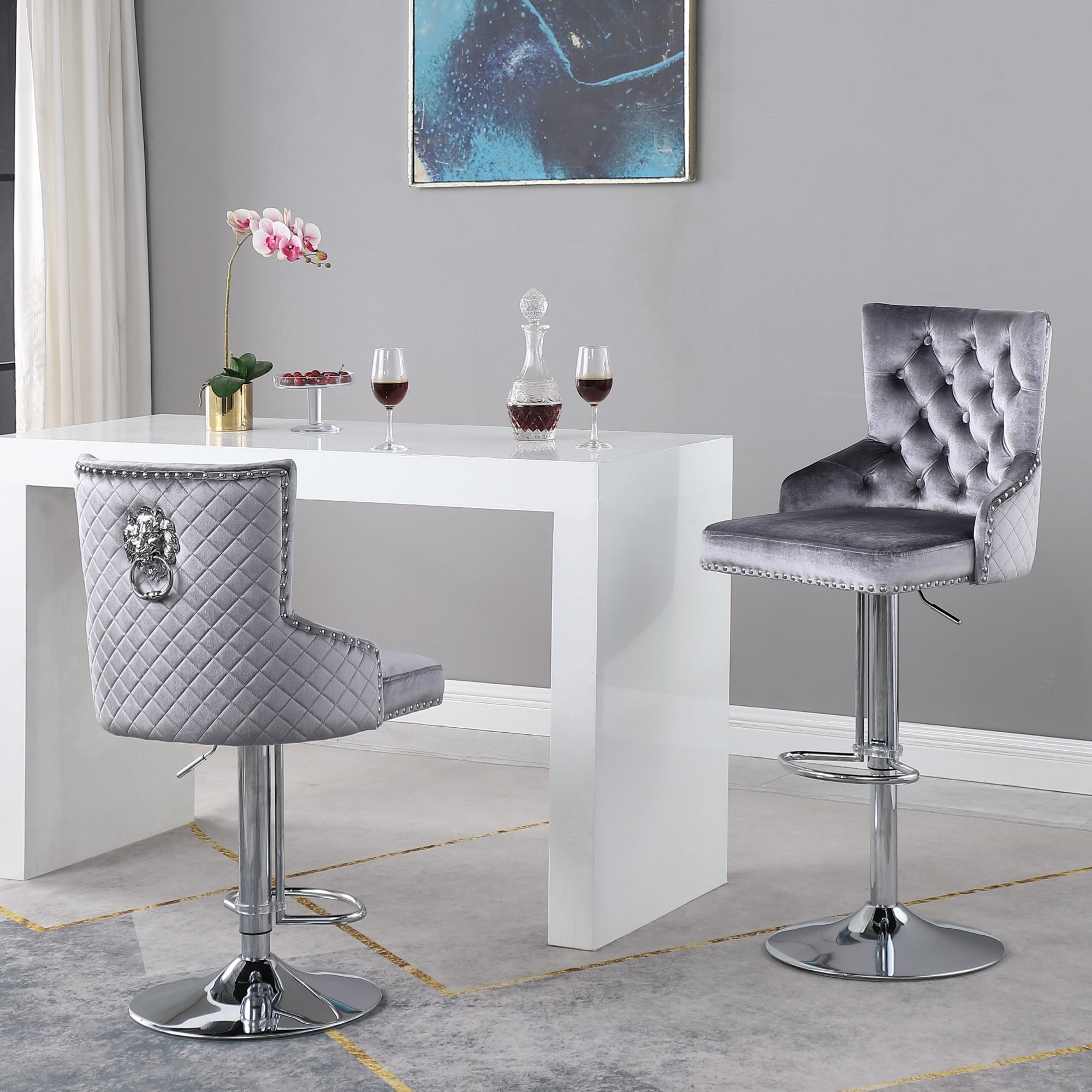 Tabouret de bar Leo (lot de 2)