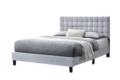 Washington Bed (Queen) (Fabric Grey)
