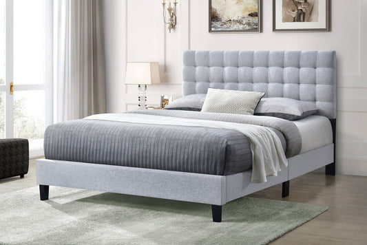 Washington Bed (Queen) (Fabric Grey)