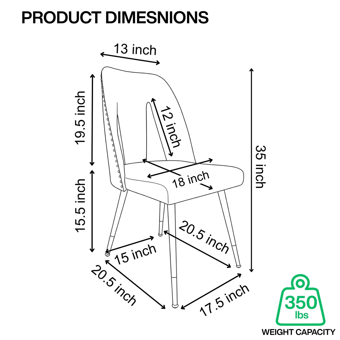 CLEO Dining Chair Set of 1