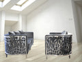 Ruby Round Sofa Loveseat Dark Grey