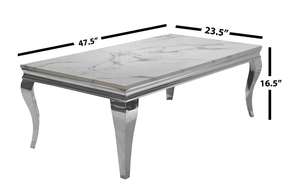 Kennedy Marble Top Coffee Table