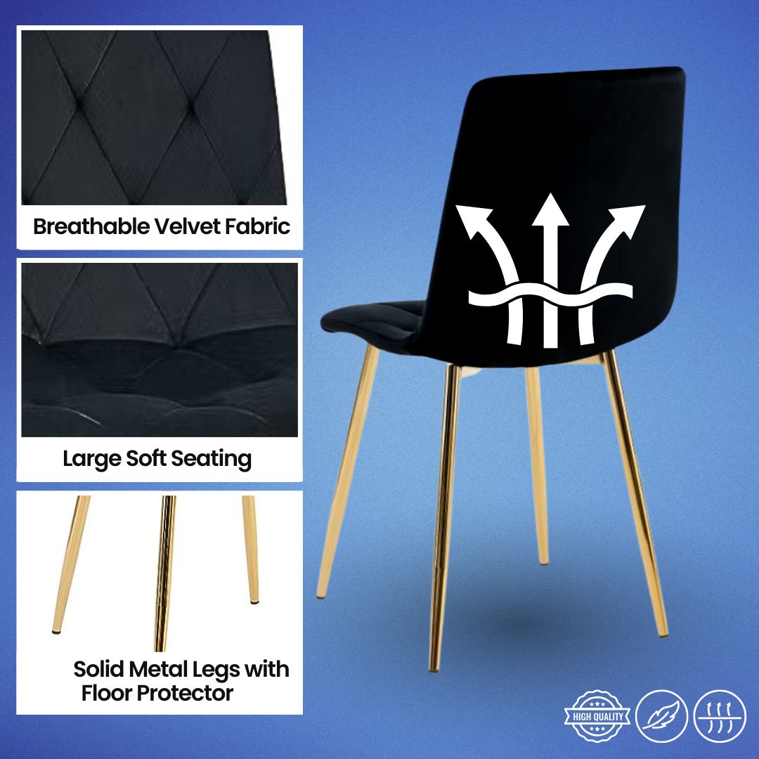 SWORD GOLD DINING SET 5PC