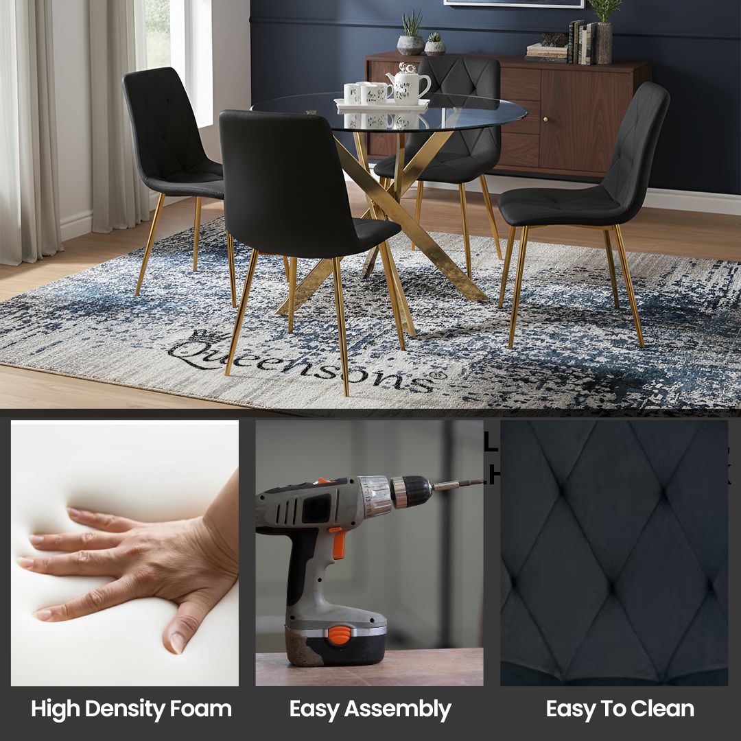 SWORD GOLD DINING SET 5PC