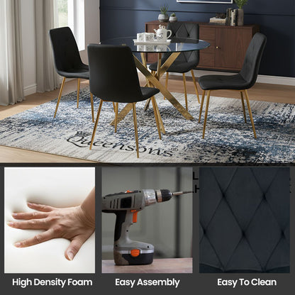 SWORD GOLD DINING SET 5PC