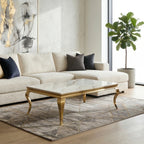 KENNEDY COFFEE TABLE WITH MARBLE TABLETOP