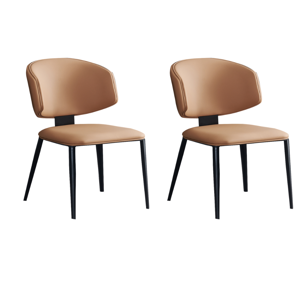 Loomie Dining Chair with Metal Legs SET OF 2