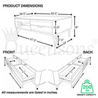 High-Gloss White Coffee Table with Storage Drawers