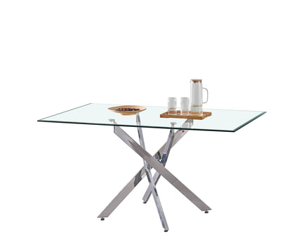 Table à manger ronde en forme d'épée