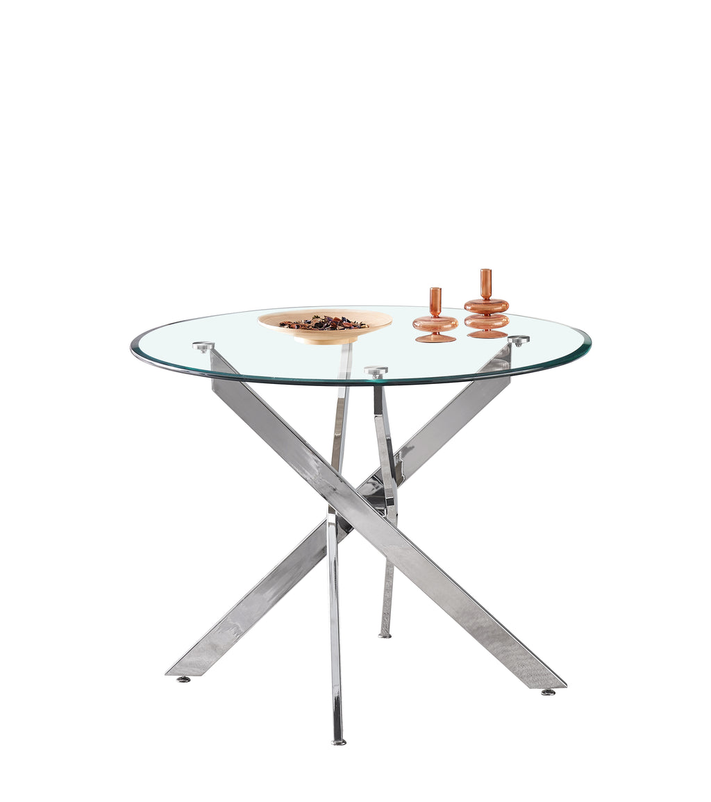 Table à manger ronde en forme d'épée