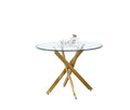 Table à manger ronde en forme d'épée