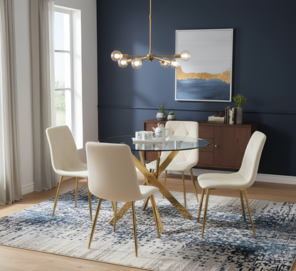 SWORD GOLD DINING SET 5PC