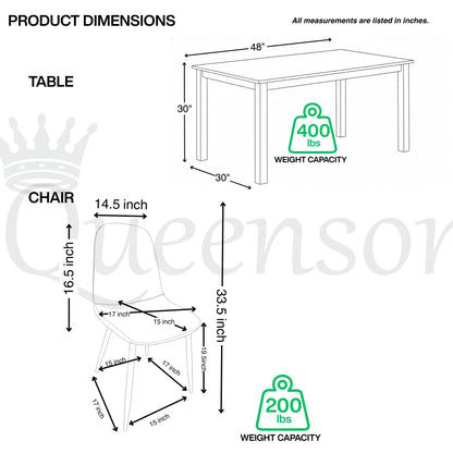 UNIVERSAL ESPRESSO WOOD DINING TABLE WITH GREY BLACK PREMIUM VELEVET CHAIRS