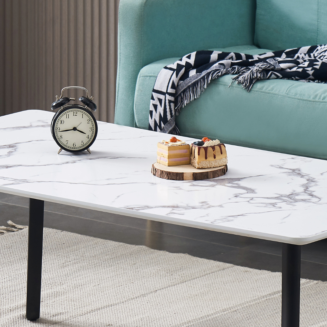 Ninja Coffee Table with Faux Marble Top