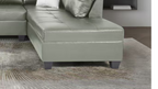 Gel University Sectional with Storage Ottoman (RHF)