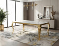 Kennedy 63 inch Gold Dining Table