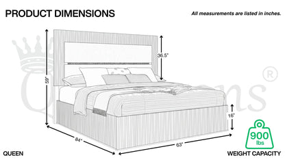 ZURICH BEDROOM SET WITH AMBIENT LIGHTING