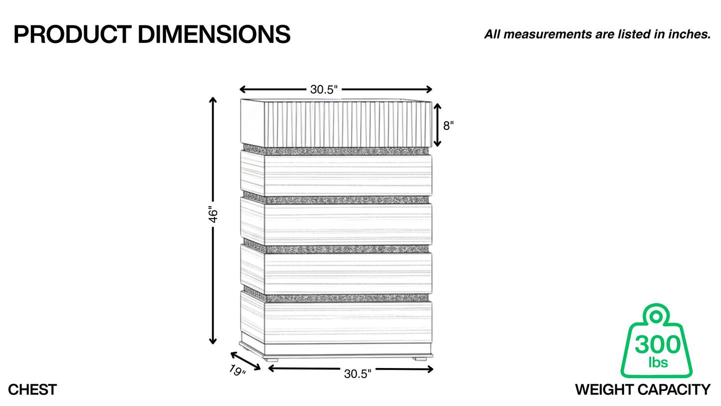 MURICH BEDROOM SET WITH AMBIENT LIGHTING