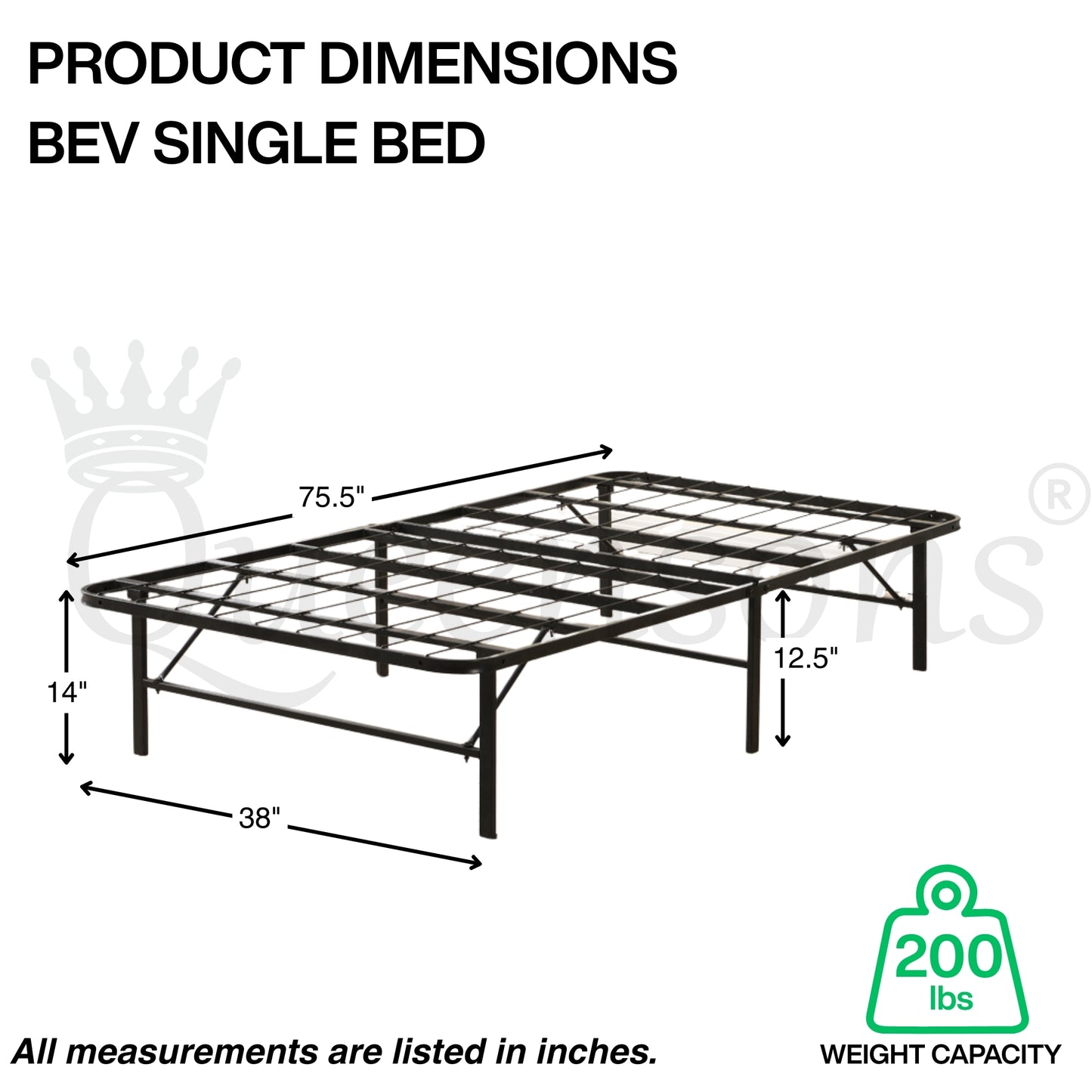 Metal Folding Bed Frame