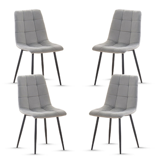 Bombay Dining Chair Grey Black (Set of 4)