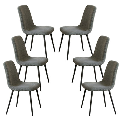 CORDUROY DINING CHAIRS SET OF 6