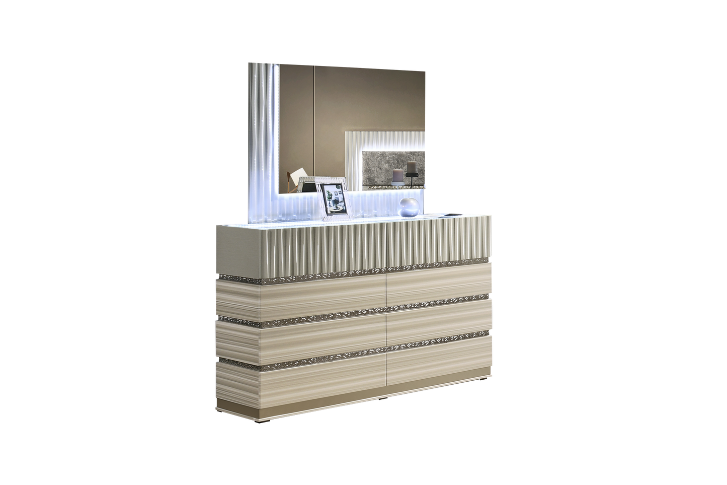 ZURICH BEDROOM SET WITH AMBIENT LIGHTING