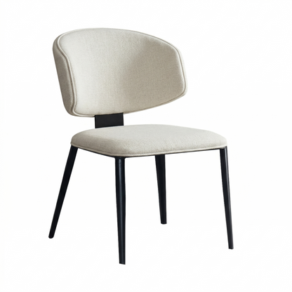Loomie Dining Chair with Metal Legs SET OF 2