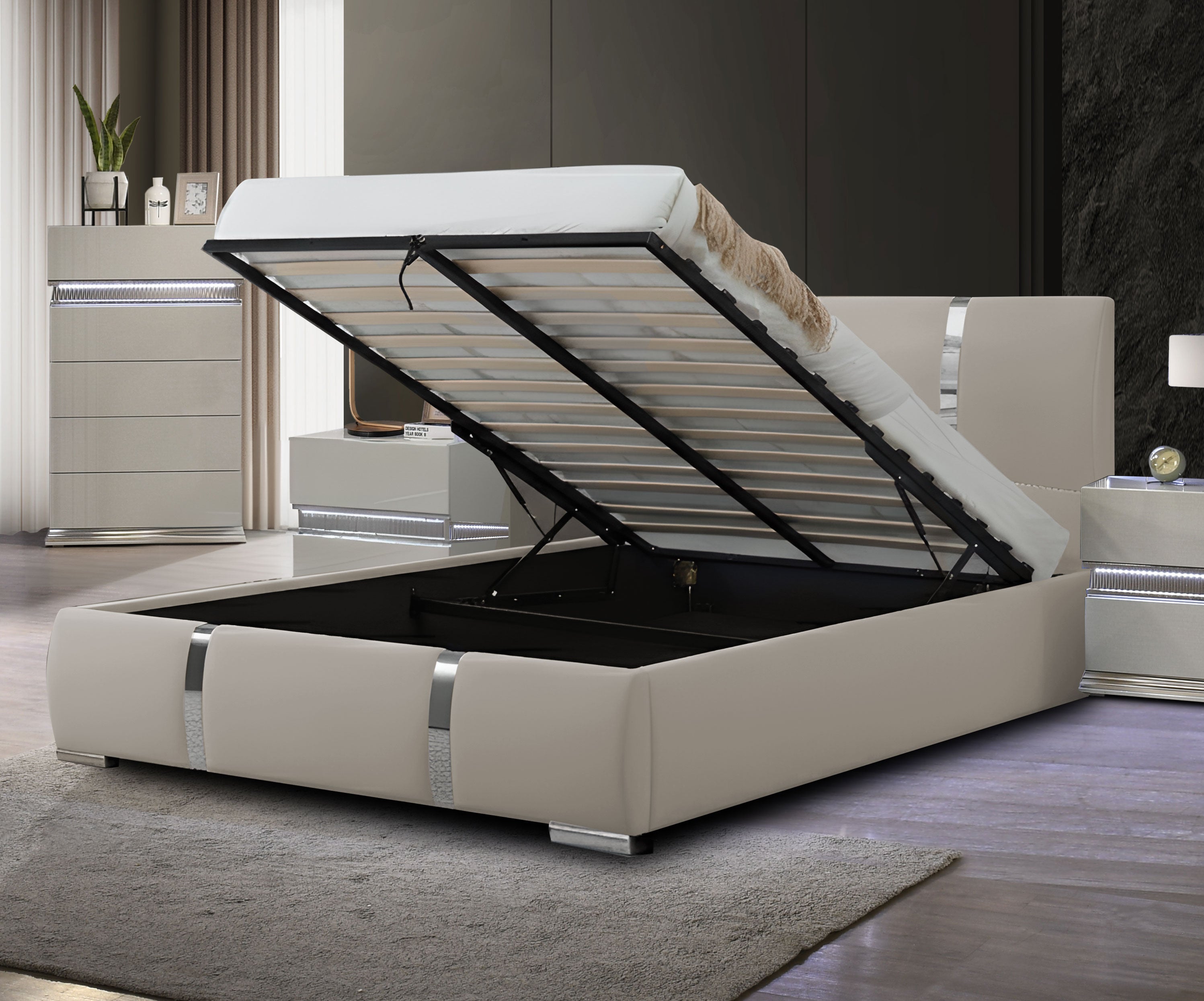 MIRAJ BEDROOM SET WITH AMBIENT LIGHTING